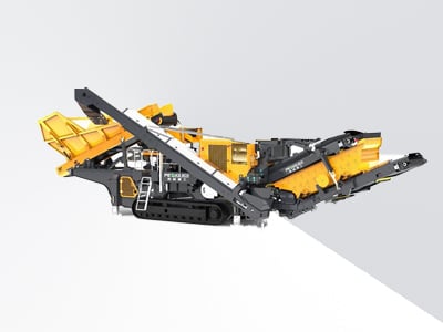 Trituradora de impacto móvil con criba