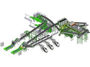 Planta de clasificación de residuos