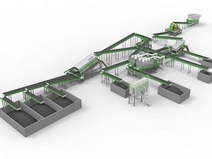 Sistema de tratamiento de residuos de construcción