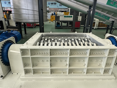 Trituradora cizalladora de doble eje