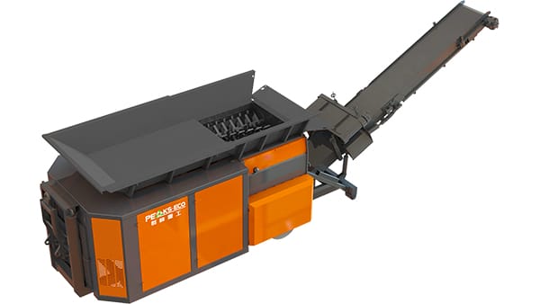 Trituradora móvil de doble eje