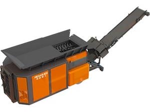 Trituradora móvil de doble eje