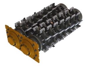 Trituradora móvil de doble eje