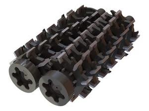 Trituradora móvil de doble eje