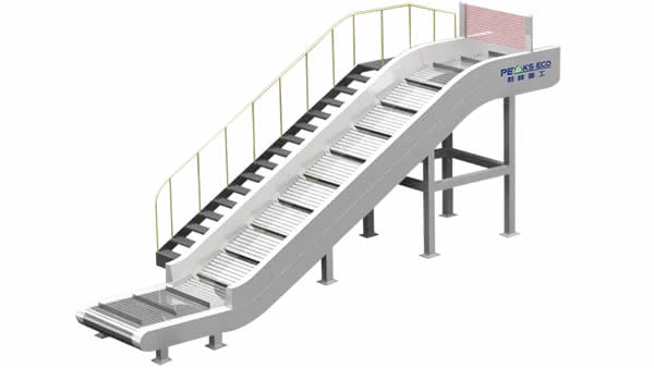 Transportador de placas articuladas