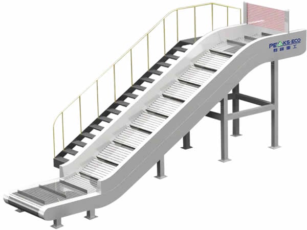 Transportador de placas articuladas