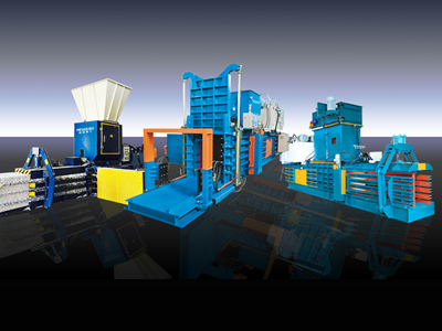 Empacadora horizontal de residuos