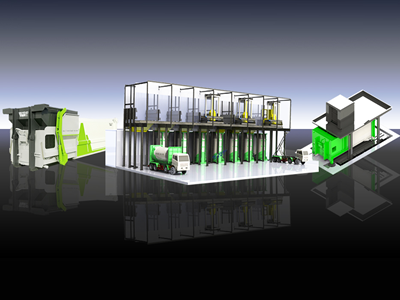 Compactador inteligente para estaciones de transferencia de residuos