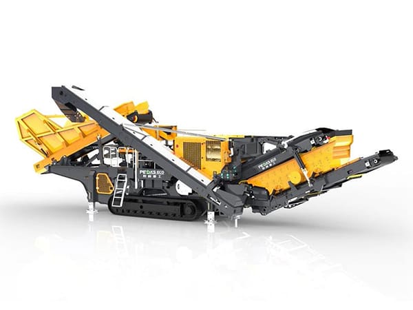 Trituradora de impacto móvil con criba