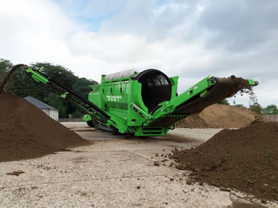 Cribadora de tambor móvil