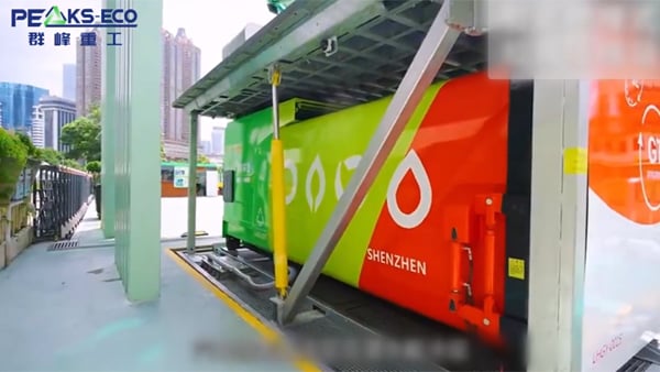 Compactador subterráneo inteligente de residuos