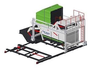  Estación de compresión de residuos de elevación alta 