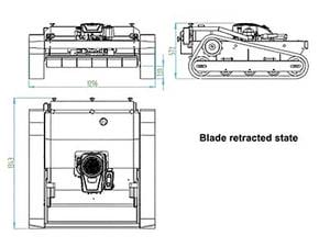 Cortacésped sobre orugas