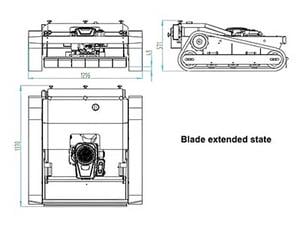 Cortacésped sobre orugas