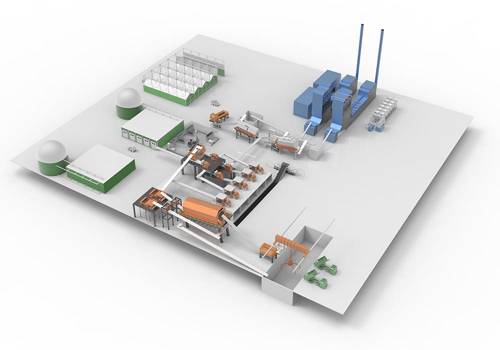 Sistema integral de tratamiento y reciclaje de residuos
