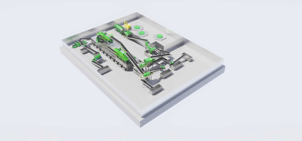Planta de clasificación de residuos