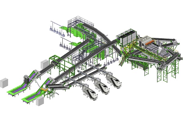 Planta de clasificación de residuos