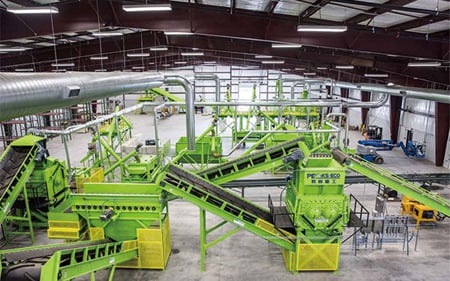 Sistema de reciclaje de neumáticos