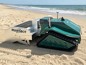 Robot limpiador de playa