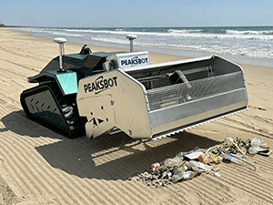 Robot limpiador de playa